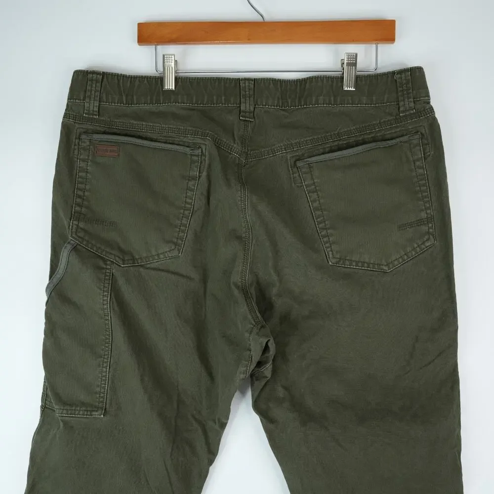 Wrangler‎ Riggs Workwear Utility Pants Mens 40x30 Army OD Green Stretch Straight